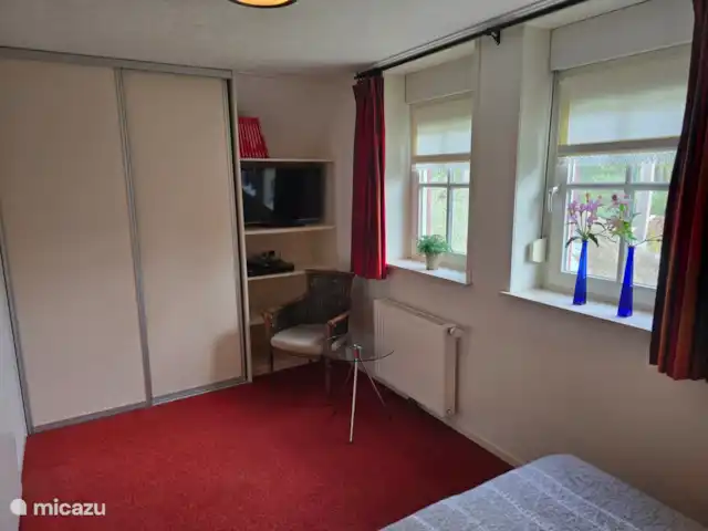 Slaapkamer 2 met TV en kleding kast